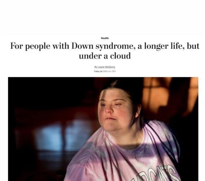 The Washington Post Publishes Article to Bring Awareness of DS Related Alzheimer’s Disease